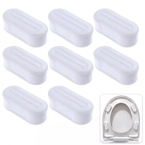8 Piece Toilet Seat Bumpers