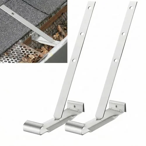 1 Piece 5 in Aluminum Roof Gutter Hanger, Silver