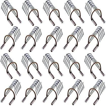 20 Piece Reusable Nail Extension Forms Guide Protector Nail Tips, Silver