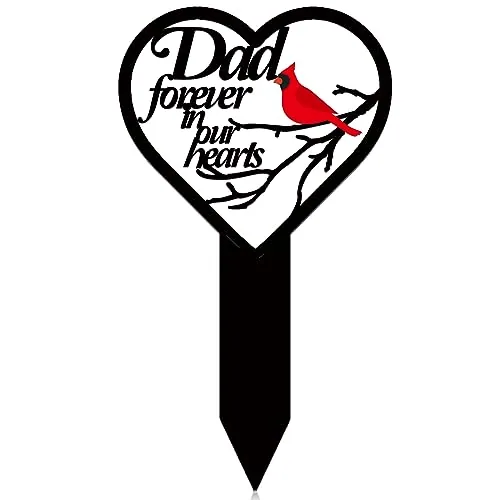 Dad Memorial Grave Markers, Black
