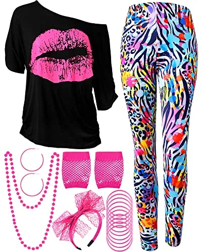 80s Women Costume Set