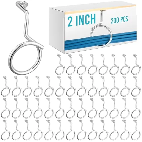 200 Piece Bridle Rings, Silver