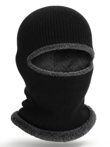Ski Knitted Mask, Black