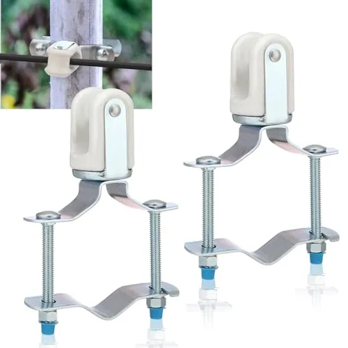 2 Piece Heavy Duty Wire Holder, Silver