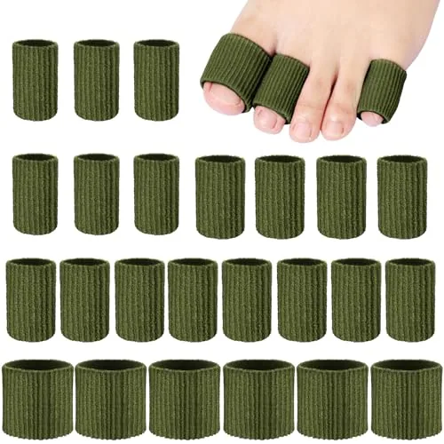 24 Piece Toe Protector Sleeve, Green