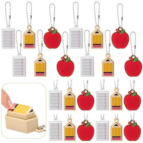 24 Piece Back to School Gifts Bulk Back to School Fidget Clickers, Red