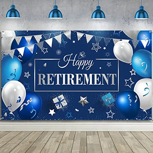 Retirement Party Decorations, Blue